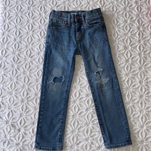 Old Navy boys karate slim distressed denim jeans